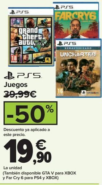 Carrefour Juegos playstation oferta