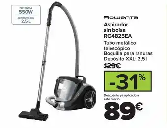 Carrefour Aspirador sin bolsa ro4825ea rowenta oferta
