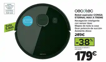 Carrefour Robot aspirador conga eternal max x-treme cecotec oferta