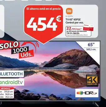 Alcampo Tv led 65'' xiaomi oferta