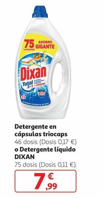 Alcampo Detergente dixan oferta