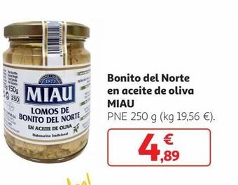 Alcampo Bonito del norte en aceite de oliva miau oferta