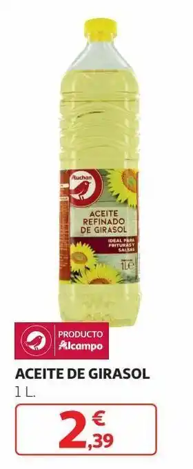 Alcampo Aceite de girasol alcampo oferta