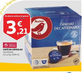 Alcampo Cápsulas de café alcampo oferta