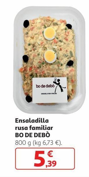 Alcampo Ensaladilla rusa bo de debò oferta