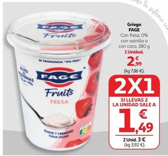 Alcampo Yogur griego fage oferta