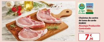 Alcampo Chuletas de cerdo duroc oferta