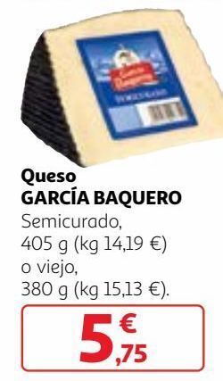 Alcampo Queso semicurado garcía baquero oferta