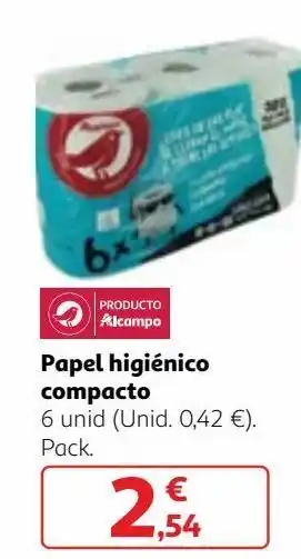 Alcampo Papel higiénico auchan oferta