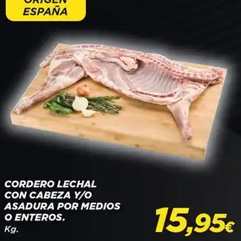 Supercor Cordero lechal con cabeza oferta