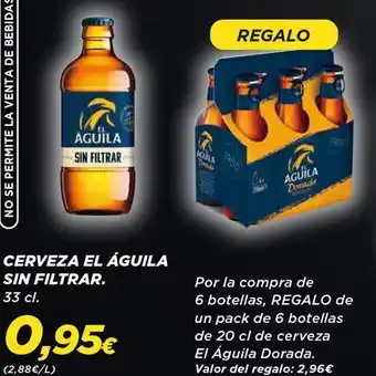 Supercor Cerveza el águila oferta