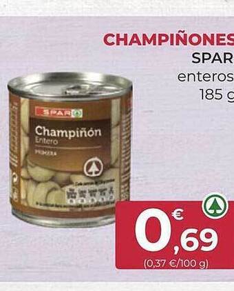 SPAR Gran Canaria Champiñones spar enteros oferta