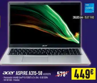 PCBox Ordenador portátil acer oferta