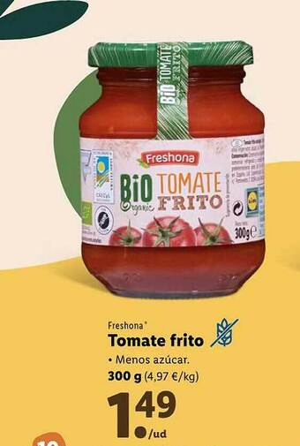 Lidl Freshona tomate frito oferta