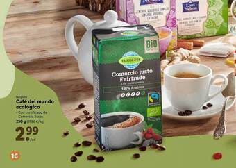 Lidl Fairglobe café del mundo ecológico oferta