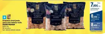 Makro Croquetas cóctel jamón queso azul o boletus-trufa makro premium oferta