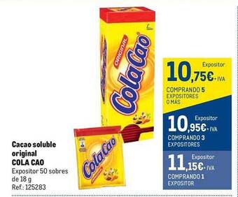 Makro Cacao soluble original cola cao oferta