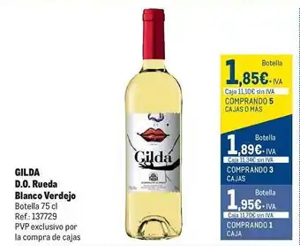Makro Gilda d.o. rueda blanco o verdejo oferta