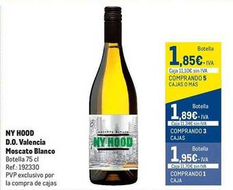 Makro Ny hood d.o. valencia moscato blanco oferta