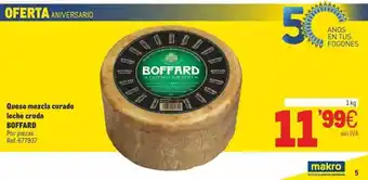 Makro Queso mezcla curado leche cruda boffard oferta
