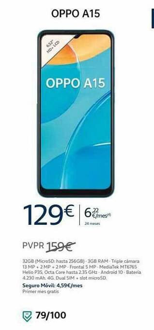 Movistar Oppo a15 oferta
