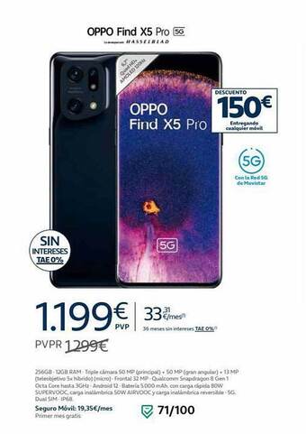 Movistar Oppo find x5 pro 5g oferta