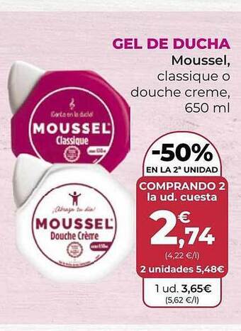 SPAR Gran Canaria Gel de ducha moussel oferta