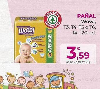 SPAR Gran Canaria Pañal wow! oferta