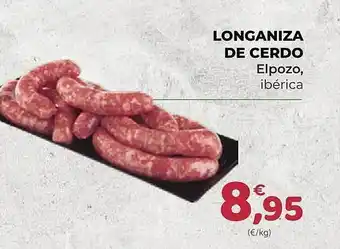 SPAR Gran Canaria Longaniza de cerdo elpozo oferta
