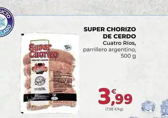 SPAR Gran Canaria Super chorizo de cerdo cuarto ríos oferta