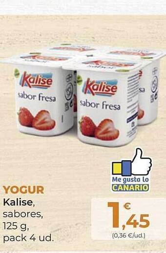 SPAR Gran Canaria Yogur kalise oferta