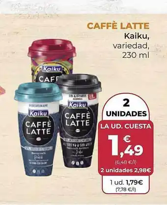 SPAR Gran Canaria Caffè latte kaiku oferta