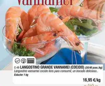 Abordo Langostino grande vannamei oferta