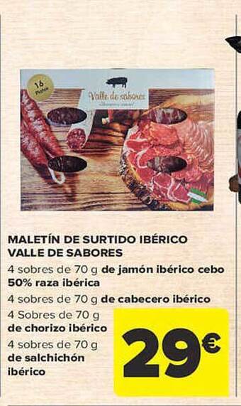 Carrefour Maletín de surtido ibérico valle de sabores oferta