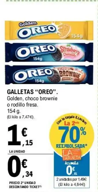 E.Leclerc Oreo Galletas 154g oferta