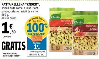 E.Leclerc Knorr Pasta Rellena 250g oferta