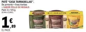 E.Leclerc Patè Casa Tarradellas 3 x 125g oferta