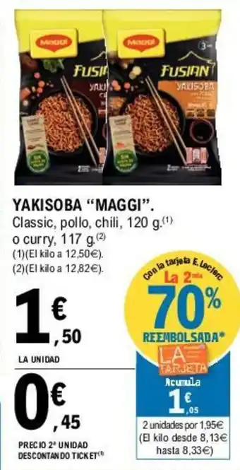 E.Leclerc Maggi Yakisoba 120g oferta