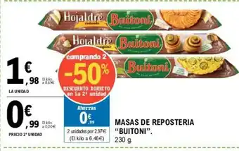 E.Leclerc Buitoni Masas De Reposteria 230g oferta
