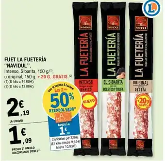 E.Leclerc Navidul Fuet La Fuertería 150g oferta