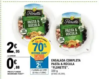 E.Leclerc Ensalada Completa Pasta & Rucula "Florette" 320g oferta