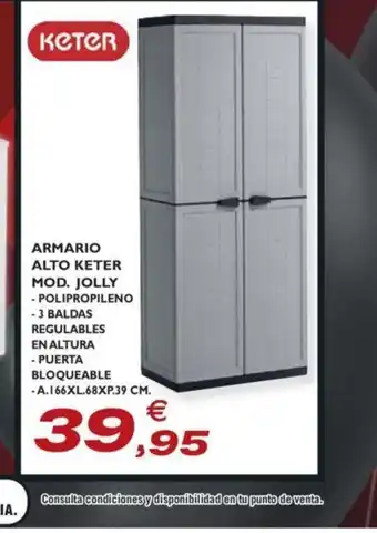 E.Leclerc Armario Alto Keter oferta