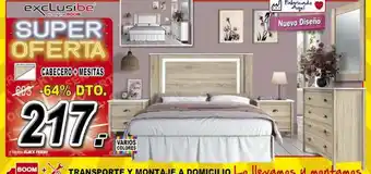 Muebles Boom Cabecero Mesitas oferta
