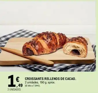 E.Leclerc Croissants Rellenos De Cacao 190g oferta