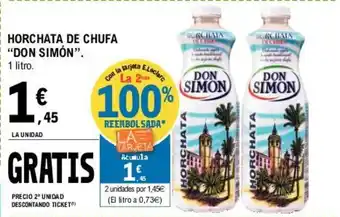 E.Leclerc Don Simón Horchata De Chufa 1 litro oferta