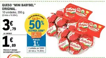 E.Leclerc Mini Babybel Original Queso 200g oferta