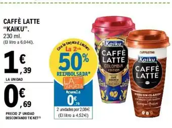 E.Leclerc kaiku Caffè Latte 230ml oferta