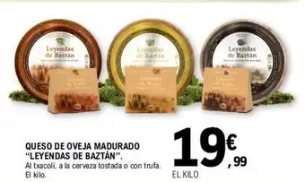 E.Leclerc leyendas de Baztán Queso de Oveja Madurado oferta