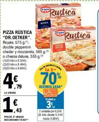 E.Leclerc Dr.Oetker Pizza Rústica 575g oferta