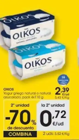 Eroski Oikos Yogur oferta